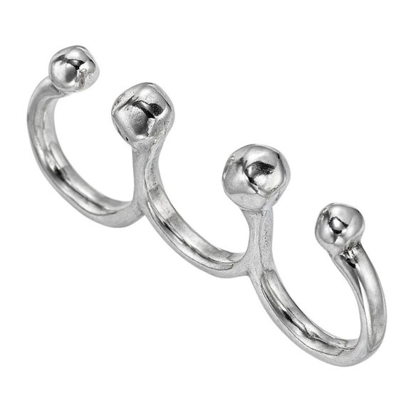 NWT UNO De 50 Mary-Three Knuckle Ring - Picture 4 of 8